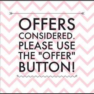 Reasonable offers considered